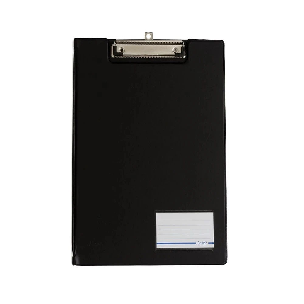 Clipboard Bantex FC Folio With Cover 4211 Blue Black / Papan Jalan Ukuran Folio Hitam Biru